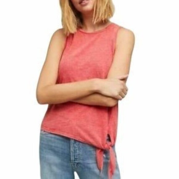ANTHROPOLOGIE MAEVE Woodsboro Side Tie Tank Top - Size XS - Picture 1 of 6